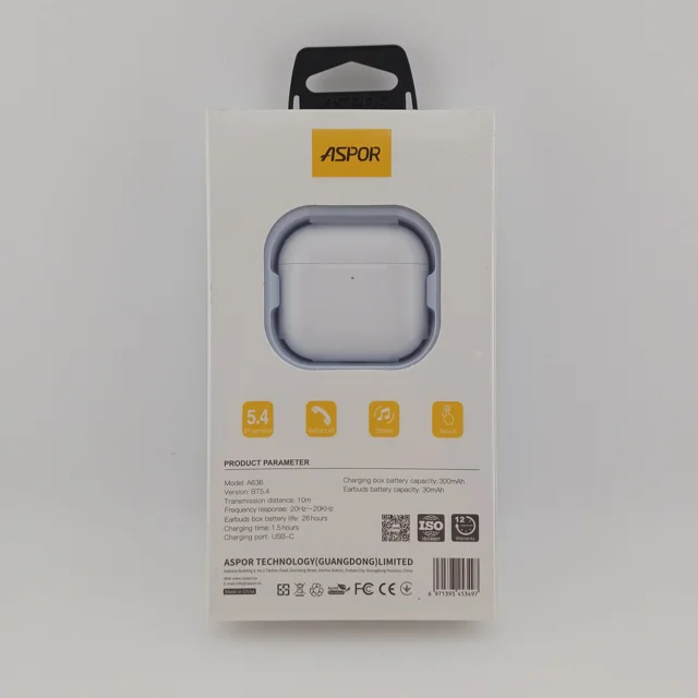 هندزفری بلوتوثی ASPOR مدل A636 - طرح ایرپاد 3 - تصویر 4