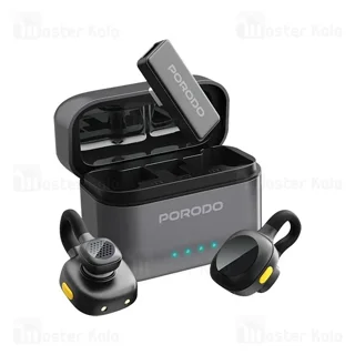 میکروفون بی سیم تایپ سی پرودو Porodo Movo Lavalier Microphone PDLAMPHF76BK - تصویر 2