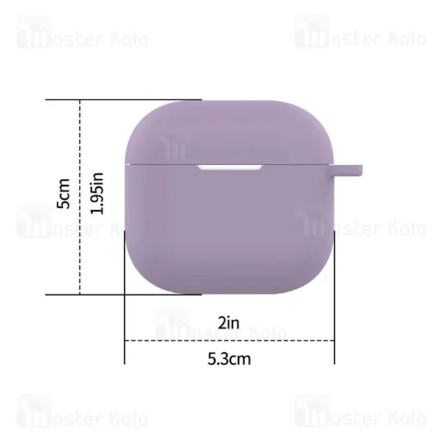 کاور محافظ سیلیکونی هندزفری اپل Apple Airpod 4 / 4 ANC دارای قلاب آویز - تصویر 6