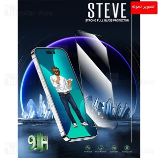 گلس تمام صفحه تمام چسب آیفون گرین لاین Apple iPhone 14 Plus Green Lion 9H Steve - تصویر 6