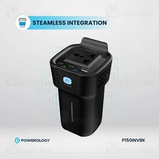 شارژر فندکی و چند راهی برق خودرو پاورولوژی Powerology 150W Power Inverter P150INVBK توان - تصویر 4