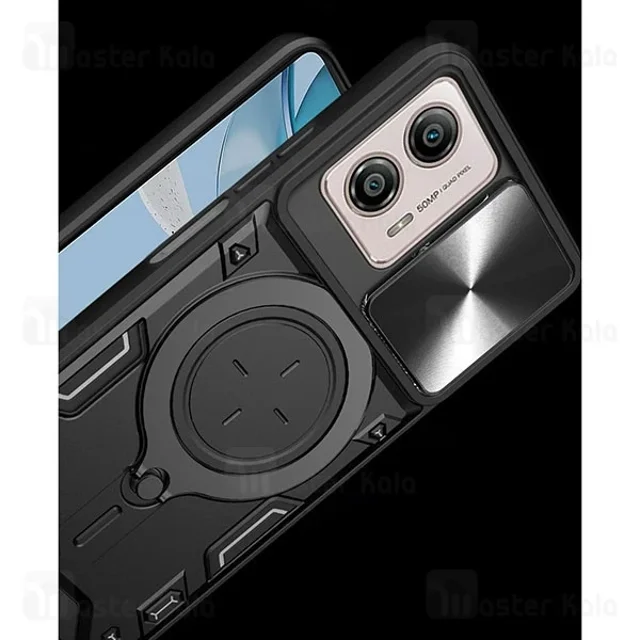 قاب ضد ضربه مگنتی Motorola Moto G53 / G23 / G13 Magnetic Support Case دارای محافظ دوربین - تصویر 6