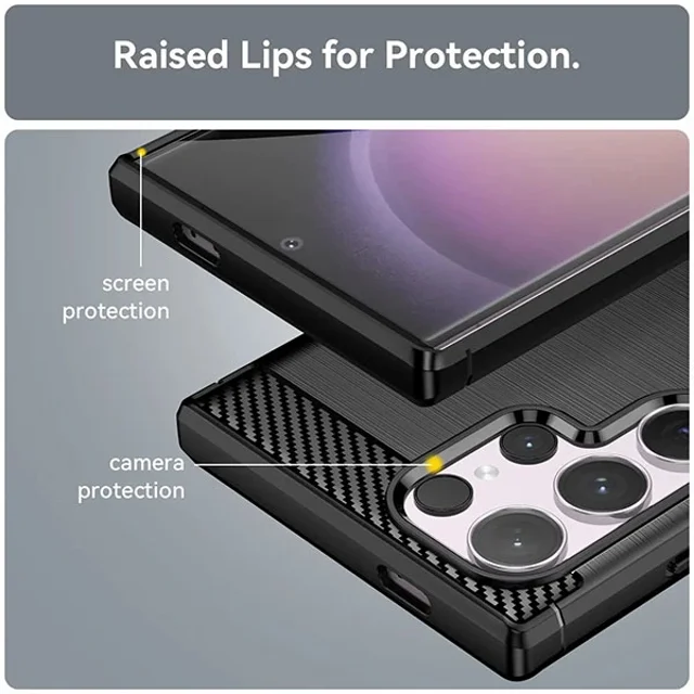 قاب فیبر کربنی سامسونگ Samsung Galaxy S24 Ultra Rugged Armor Fiber Carbon - تصویر 5