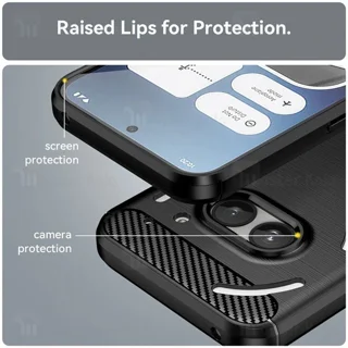 قاب فیبر کربنی ناتینگ Nothing Phone 2a Rugged Armor Fiber Carbon - تصویر 4