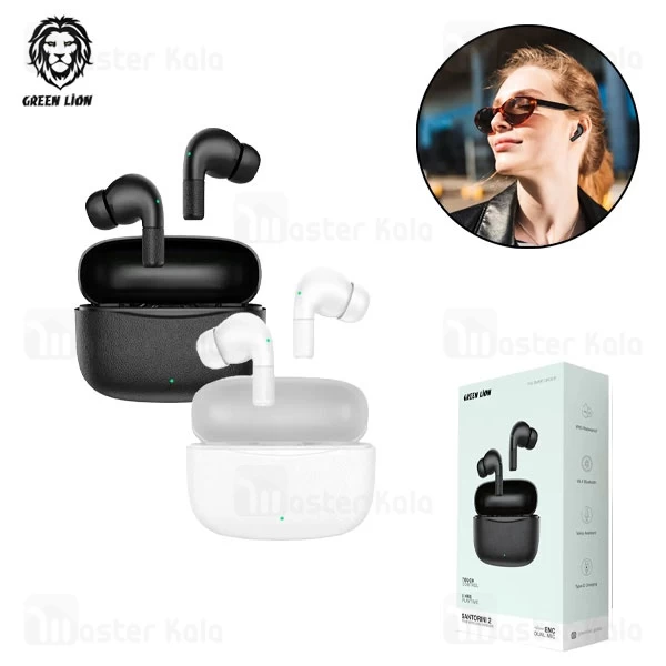 هندزفری بلوتوث گرین لاین Green Lion Santorini 2 GNSAN2BUDSBK