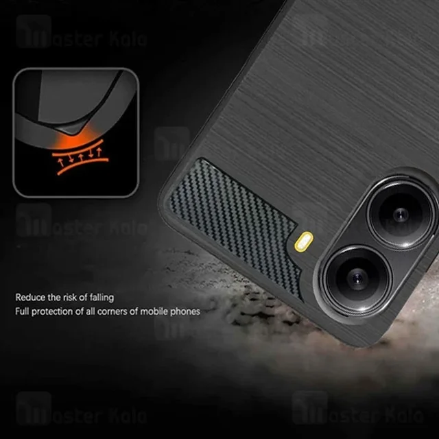 قاب فیبر کربنی شیائومی Xiaomi Redmi Turbo 4 / Poco X7 Pro 5G Rugged Armor Fiber Carbon - تصویر 4