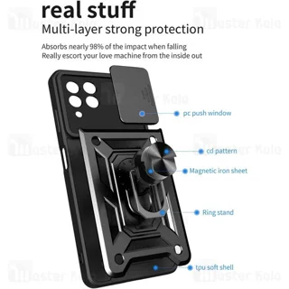 گارد محافظ ضد ضربه انگشتی Samsung M53 SHUNIJA Case دارای محافظ دوربین - تصویر 5