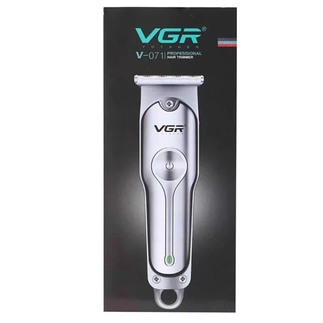 ماشین اصلاح موی سر و صورت وی جی ار مدل PROFESSIONAL V_071 با تیغه استیل ضد زنگ، باتری - تصویر 11