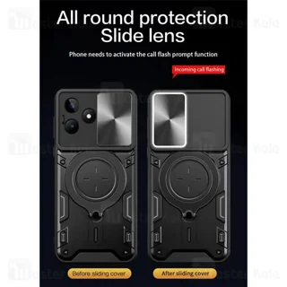 قاب ضد ضربه مگنتی Realme C53 Magnetic Support Case دارای محافظ دوربین - تصویر 5