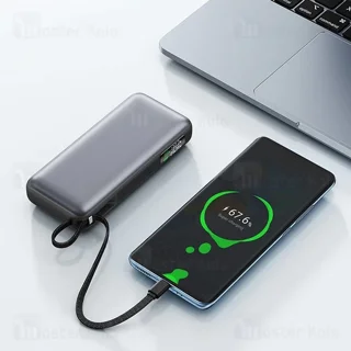 پاوربانک 20000 ایس فست ACEFAST M22 PD130W GaN Fast Charger توان 130 وات همراه با کابل متصل - تصویر 5