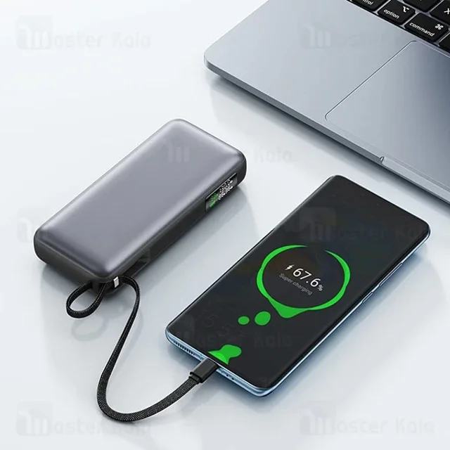 پاوربانک 20000 ایس فست ACEFAST M22 PD130W GaN Fast Charger توان 130 وات همراه با کابل متصل - تصویر 5