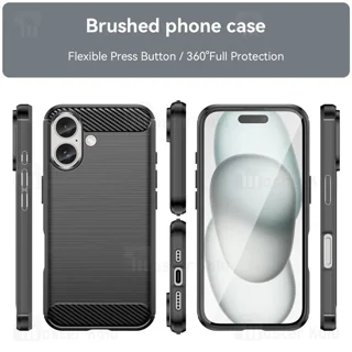 قاب فیبر کربنی آیفون Apple iPhone 16 Rugged Armor Fiber Carbon - تصویر 7