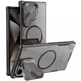 کاور مگنتی نیلکین مشکی - مدل Iceblade Prop Magnetic MagSafe با استند مناسب سامسونگ گلکسی - تصویر 4