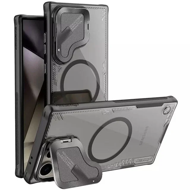 کاور مگنتی نیلکین مشکی - مدل Iceblade Prop Magnetic MagSafe با استند مناسب سامسونگ گلکسی - تصویر 4