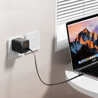 شارژر دیواری بیوا Biva HC-59 GaN Fast Charger توان 65 وات همراه با کابل جمع شونده - تصویر 7