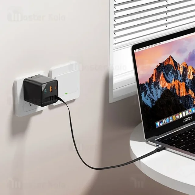 شارژر دیواری بیوا Biva HC-59 GaN Fast Charger توان 65 وات همراه با کابل جمع شونده - تصویر 7