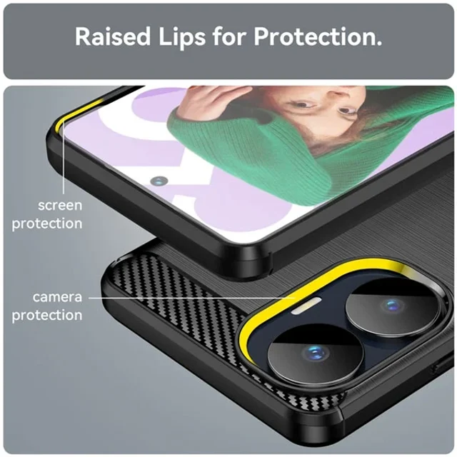 قاب فیبر کربنی ریلمی Realme C55 Rugged Armor Fiber Carbon - تصویر 8