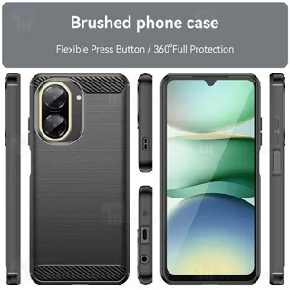 قاب فیبر کربنی شیائومی Xiaomi Redmi A5 / Poco C71 Rugged Armor Fiber Carbon - تصویر 3