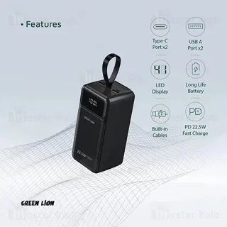 پاوربانک 50000 گرین لاین Green Lion Power Tank GNPWT50KPBBK توان 22.5 وات - تصویر 5