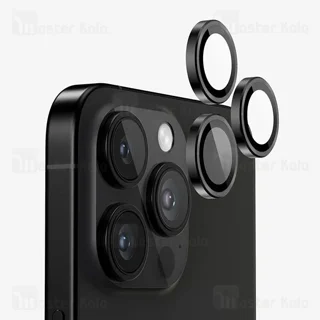 محافظ لنز شابلون دار فلزی دوربین مانکی Apple iPhone 13 Pro / iPhone 13 Pro Max Monkey - تصویر 3