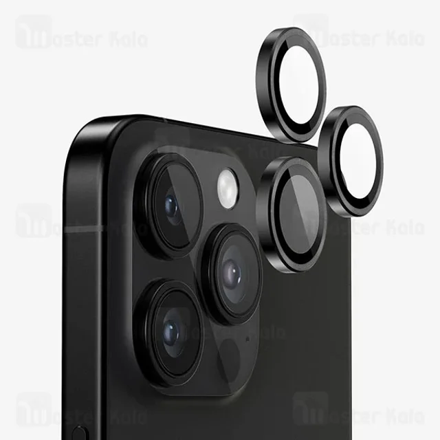 محافظ لنز شابلون دار فلزی دوربین مانکی Apple iPhone 13 Pro / iPhone 13 Pro Max Monkey - تصویر 3
