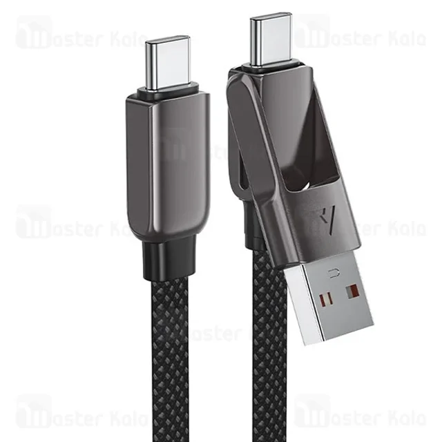 کابل دو سر Type-C و USB ایس فست ACEFAST C13-05 طول 20 سانتی‌متر توان 60 وات - تصویر 4