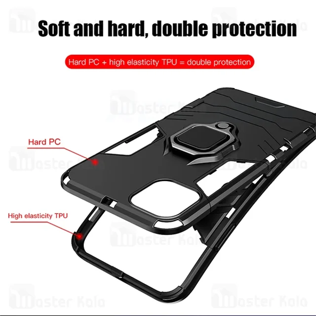 گارد ضد ضربه انگشتی Apple iPhone 11 Pro Max KEYSION ShockProof Armor Ring - تصویر 2