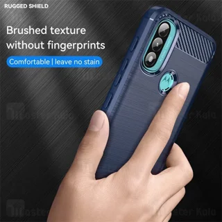 قاب فیبر کربنی موتورولا Motorola Moto E40 Rugged Armor Fiber Carbon - تصویر 6