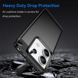 قاب فیبر کربنی شیائومی Xiaomi Redmi Note 13 Pro 5G / Poco X6 5G Rugged Armor Fiber Carbon - تصویر 8
