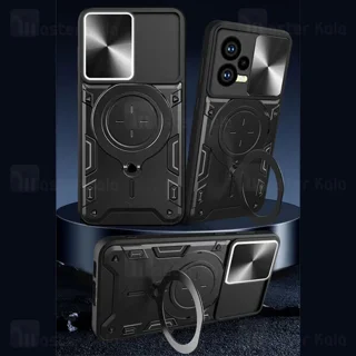 قاب ضد ضربه مگنتی Xiaomi Redmi Note 12 5G / Poco X5 5G Magnetic Support Case دارای محافظ - تصویر 4