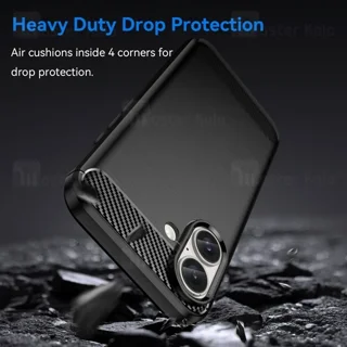 قاب فیبر کربنی آیفون Apple iPhone 16 Rugged Armor Fiber Carbon - تصویر 6
