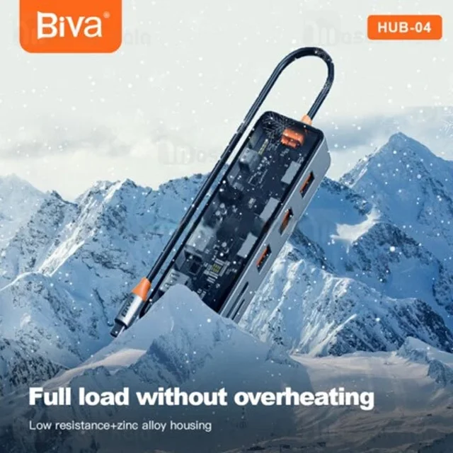هاب 11 پورت تایپ سی بیوا Biva HUB-04 - تصویر 6