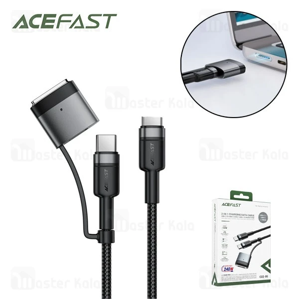 کابل Type-C به Type-C و MAG3 ایس فست ACEFAST C22-05 طول 1.2 متر توان 240 وات