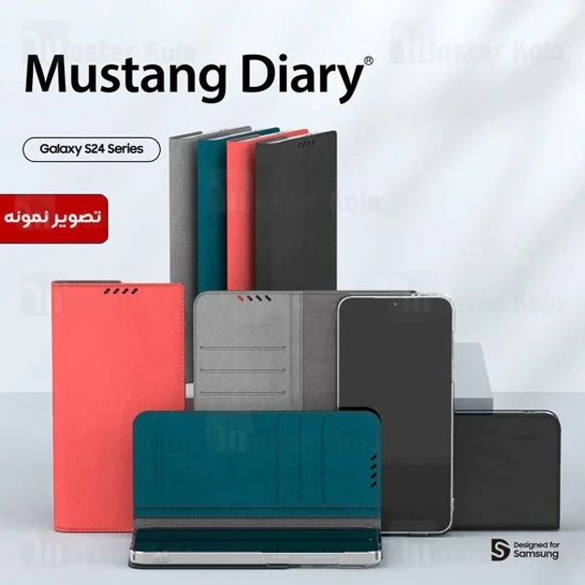 کیف چرمی آراری سامسونگ Samsung Galaxy S24 Ultra Araree Mustang Diary - تصویر 2