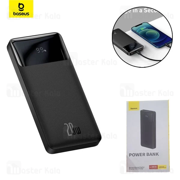 پاوربانک 10000 بیسوس Baseus Bipow Digital Display PPBD10K-X توان 20 وات