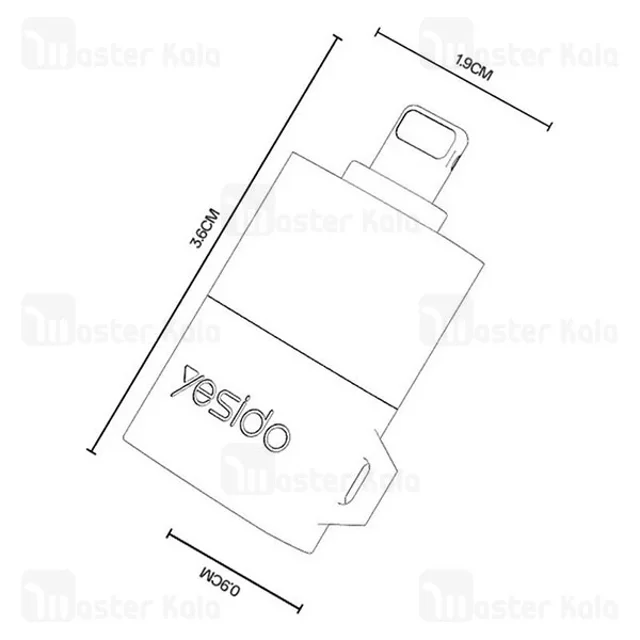 رم ریدر لایتنینگ یسیدو Yesido GS38 - تصویر 7