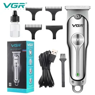 ماشین اصلاح موی سر و صورت وی جی ار مدل PROFESSIONAL V_071 با تیغه استیل ضد زنگ، باتری - تصویر 3