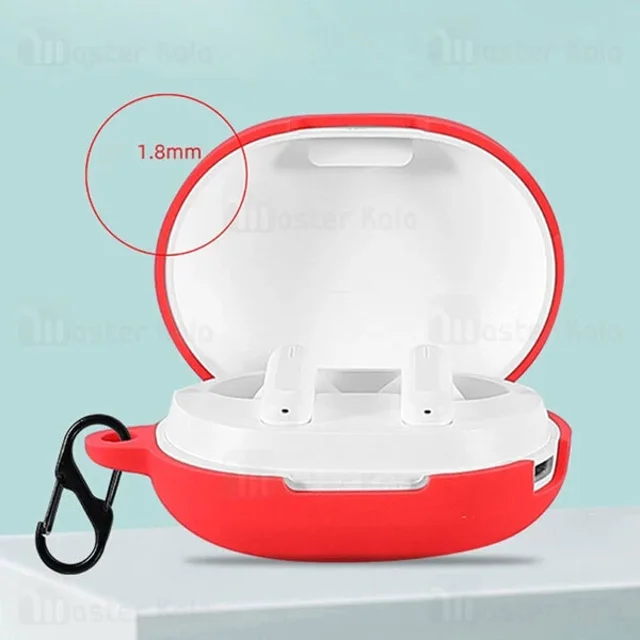 کاور محافظ سیلیکونی هندزفری هایلو Xiaomi Haylou GT7 دارای قلاب آویز - تصویر 3