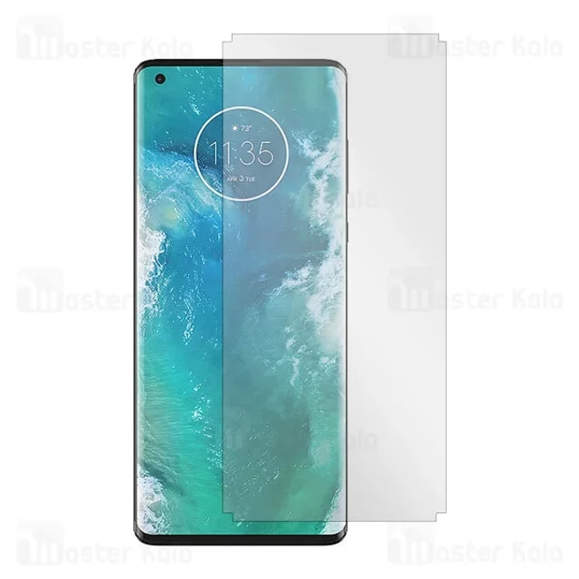 پک برچسب پلاستیکی پشت و رو موتورولا Motorola Edge Plus Plastic 2 in 1 Protector - تصویر 2