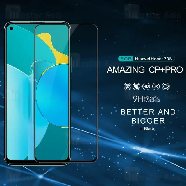 محافظ صفحه شیشه ای تمام صفحه تمام چسب نیلکین Huawei Honor 30s Nillkin CP+ Pro - تصویر 3