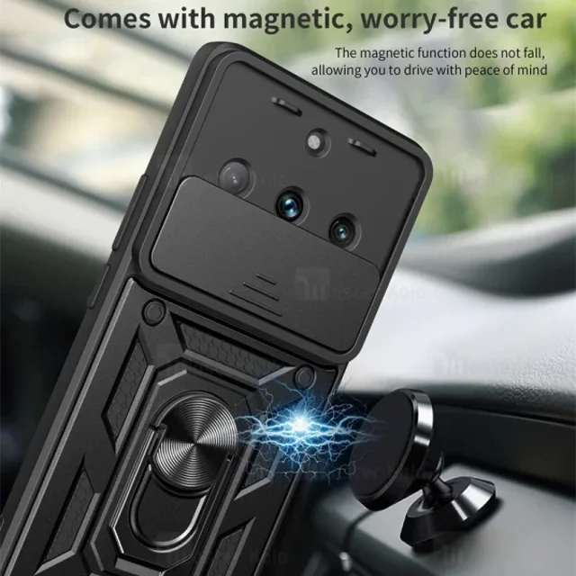 گارد محافظ ضد ضربه انگشتی Realme 11 SHUNIJA Case دارای محافظ دوربین - تصویر 6
