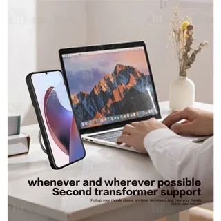 قاب ضد ضربه مگنتی اوپو Oppo Reno 10 5G / Reno 10 Pro Magnetic Support Case دارای محافظ - تصویر 5