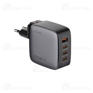 شارژر دیواری الدینیو Ldnio Q408 GaN توان 100 وات همراه با کابل - تصویر 2