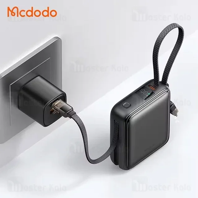 پاوربانک 10000 مک دودو Mcdodo MC-2550 توان 22.5 وات با کابل متصل - تصویر 4
