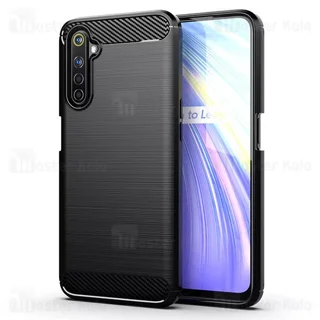 قاب محافظ ژله ای ریلمی Realme 6 Pro Rugged Armor Fiber Carbon - تصویر 6