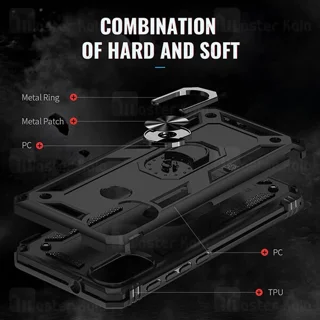 گارد محافظ ضد ضربه انگشتی موتورولا Motorola Moto E40 Armor Shockproof Case - تصویر 6