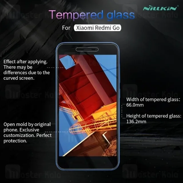 محافظ صفحه نمایش شیشه ای نیلکین شیائومی Xiaomi Redmi Go Nillkin H Glass - تصویر 5