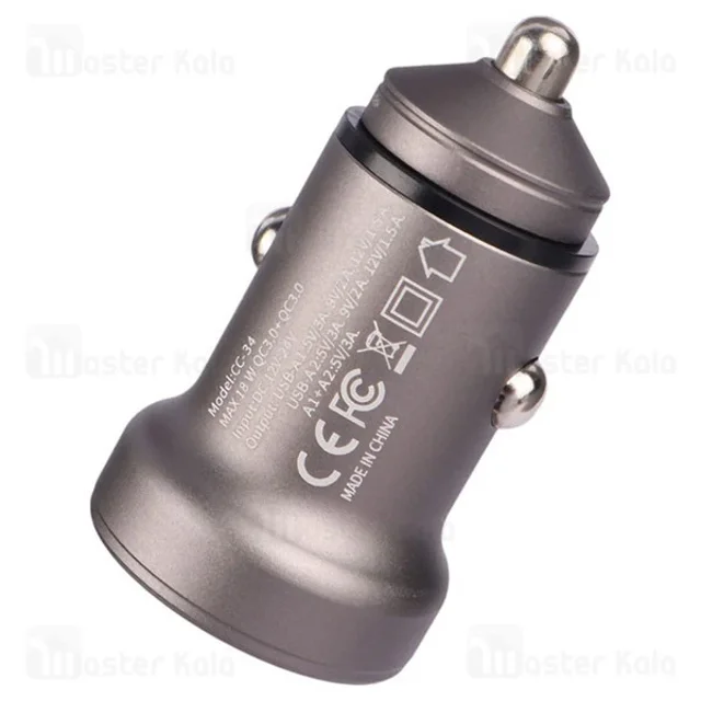 شارژر فندکی بیوا Biva CC-34 USB QC3.0 Car Charger توان 18 وات - تصویر 4
