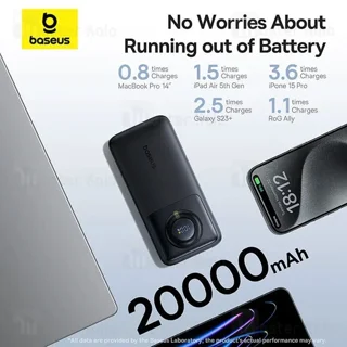 پاوربانک 20000 بیسوس Baseus Free2Pull P10073700123 توان 65 وات با کابل تایپ سی جمع شونده - تصویر 4