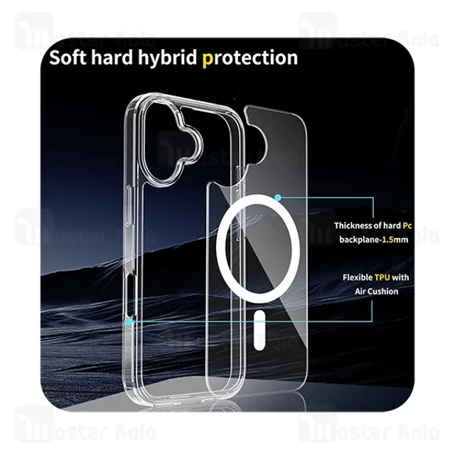 قاب محافظ مگ سیف آیفون Apple iPhone 16 - تصویر 5